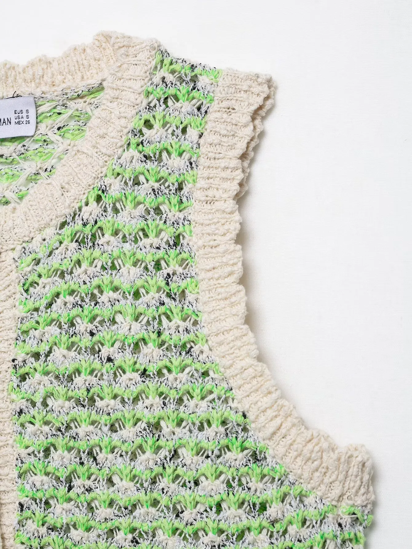 Fashionable Texture Knitted Women's Top European Style Round Neck Vest Pullover Single Button Closure Polyester Blend Regular Fit display picture 9
