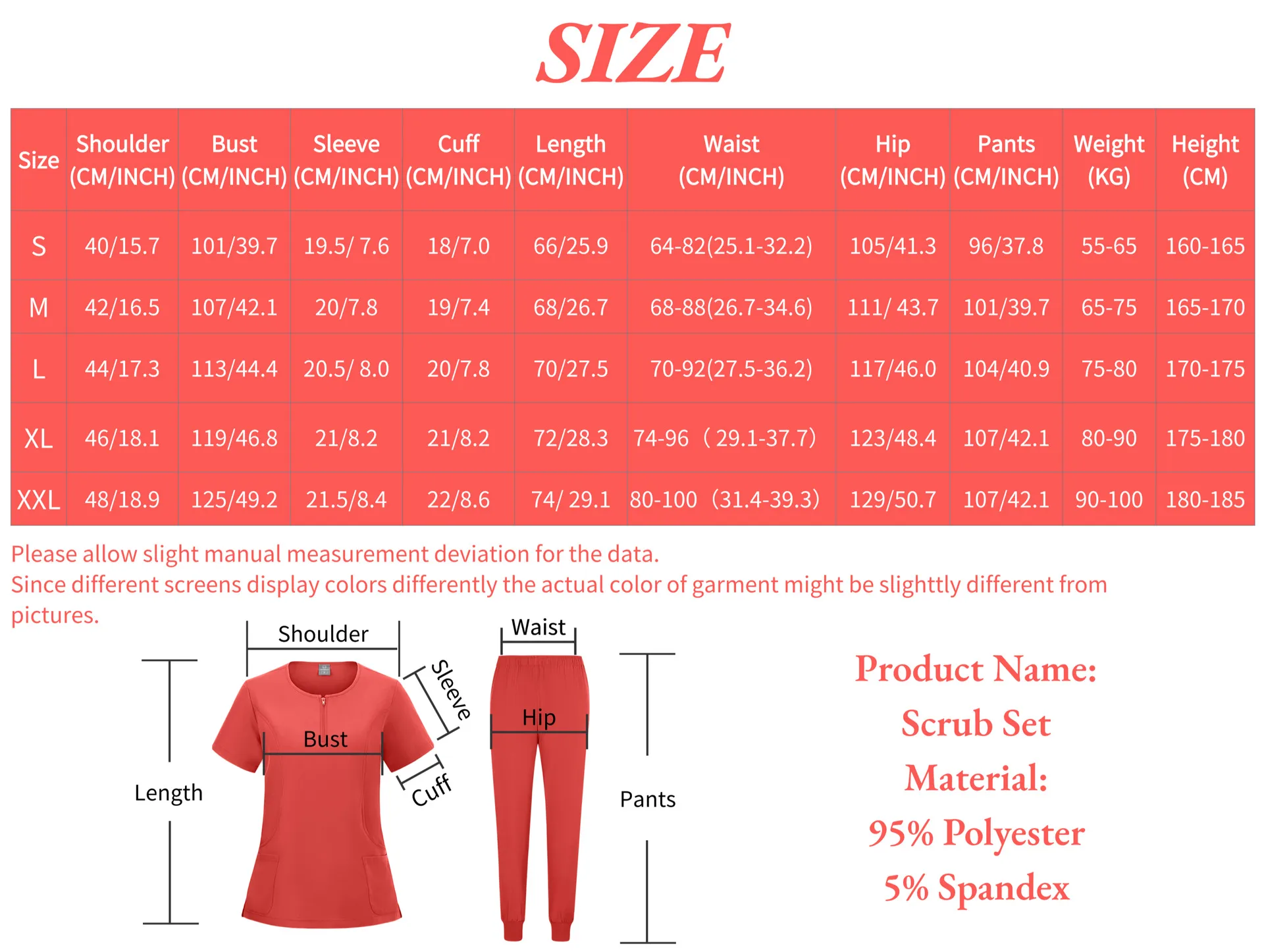 Women's Zipper Round Neck Hospital Work Clothes Up And Down Suit Doctor Hand Washing Suit Comfortable Spring And Autumn Summer display picture 1