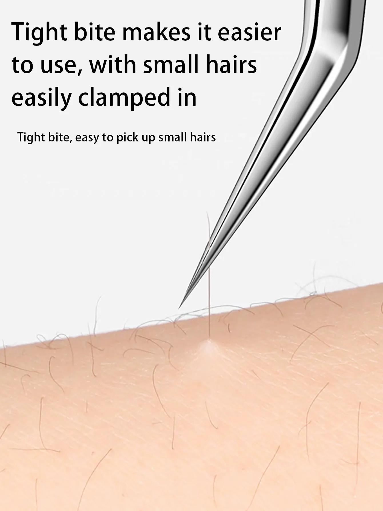 Solid Color Stainless Steel Eyelash Tweezers display picture 4