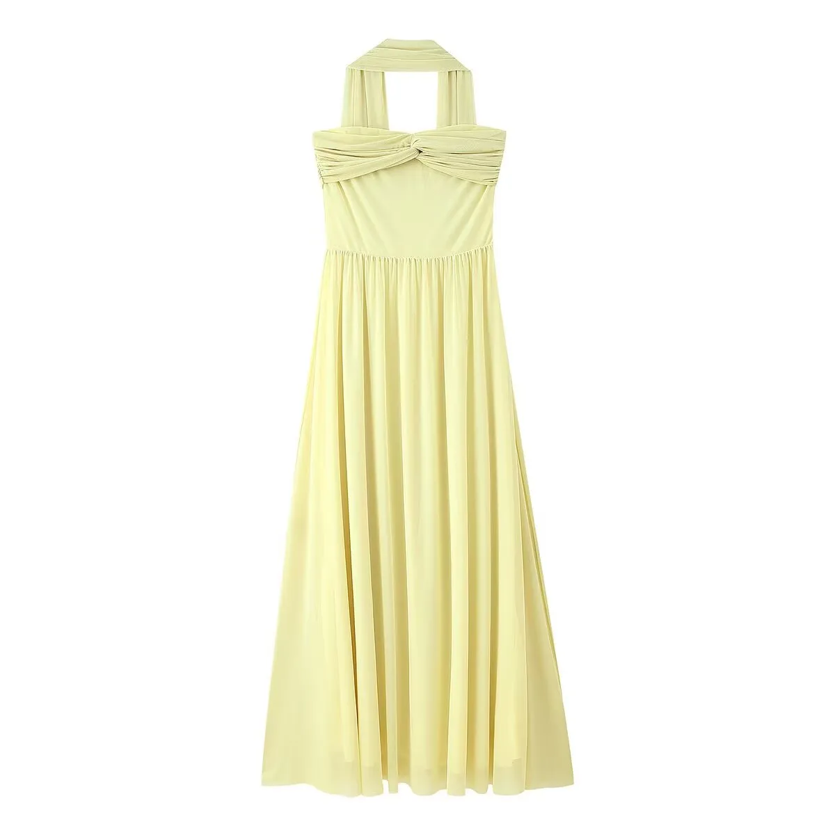 Elegant Long Mesh Dress Women's Comfortable Breathable Strapless Design New Style Casual Fashion Suitable For All Seasons display picture 1