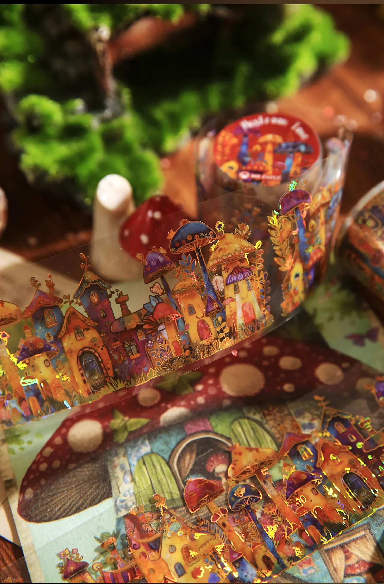 1 Piece Cartoon House School PET Cartoon Style Retro Maximalism Adhesive Tape display picture 7