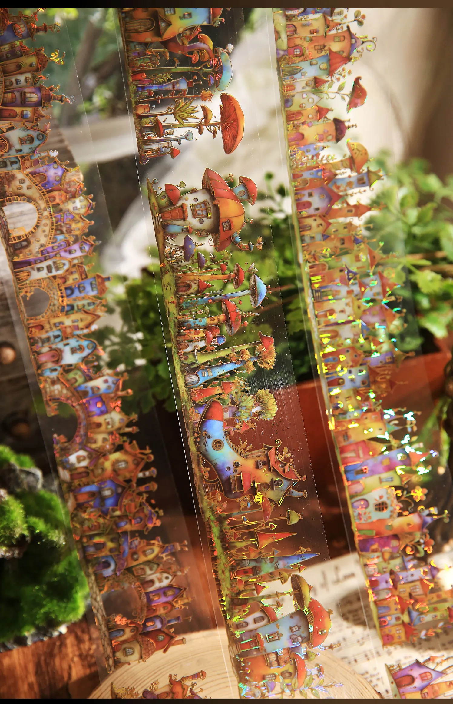 1 Piece Cartoon House School PET Cartoon Style Retro Maximalism Adhesive Tape display picture 8