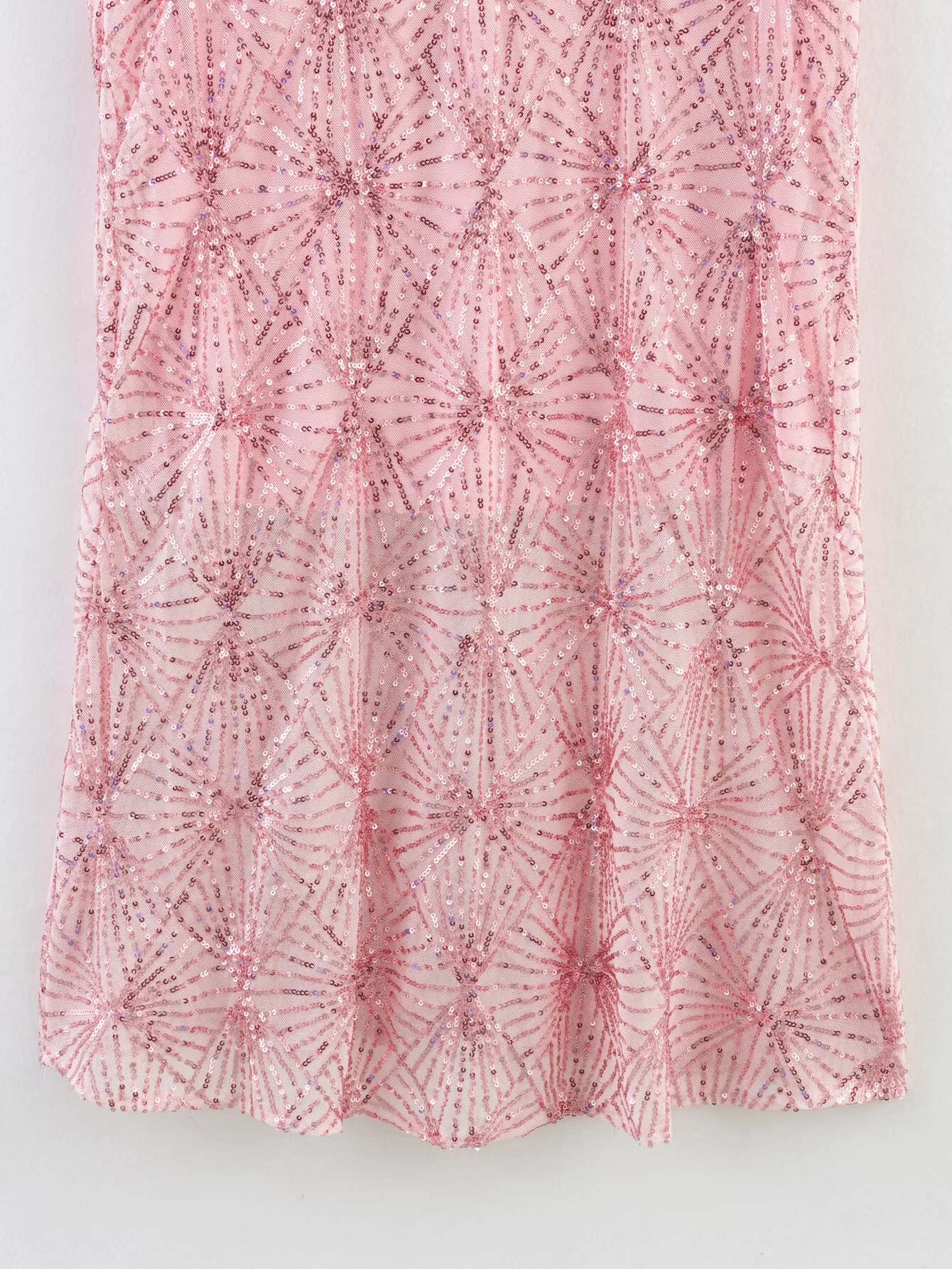 Ladies Long Bead Strap Dress Casual Loose Spring Autumn Style Bead Decoration Design Women's Daily Wear Polyester Fabric Skirt Length display picture 9