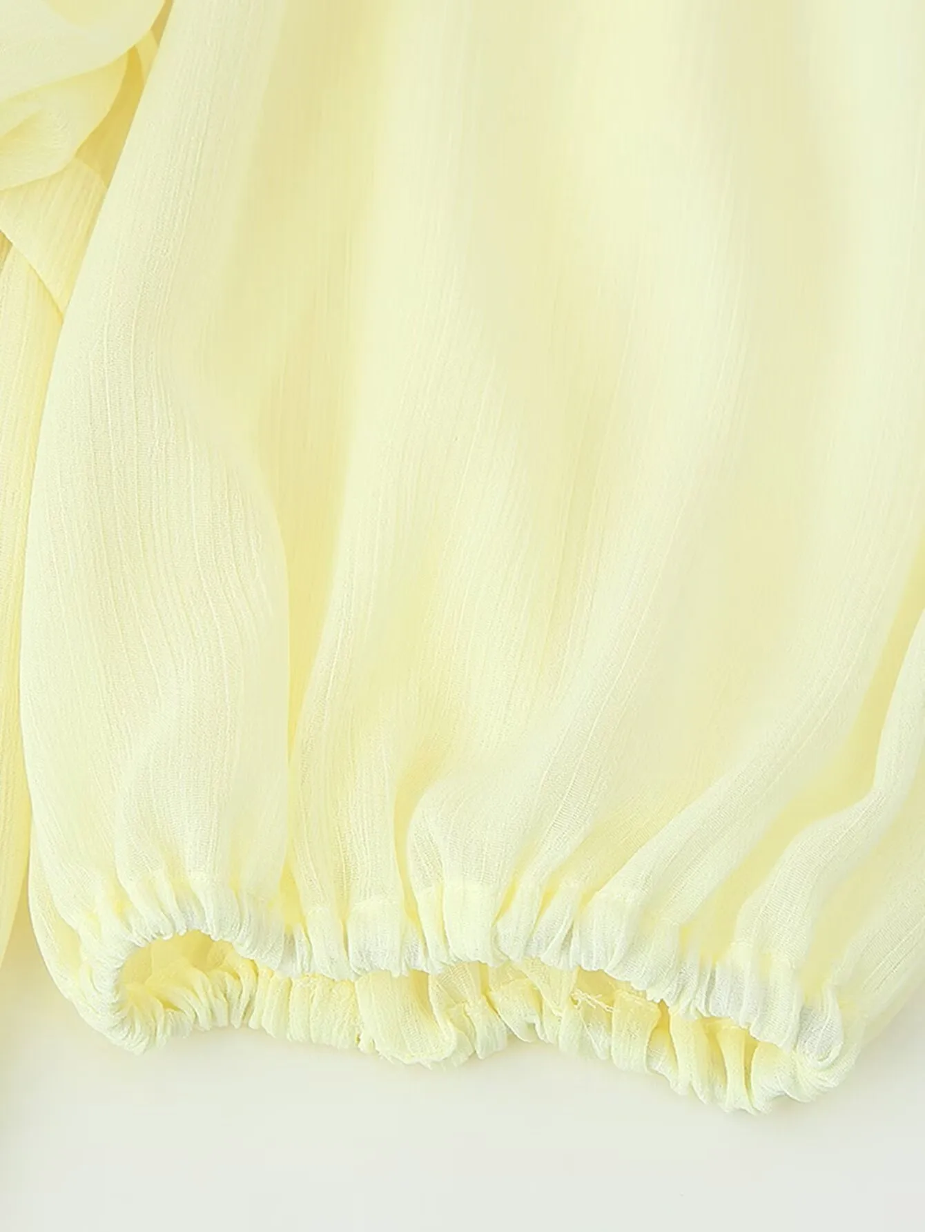 Women's Long Sleeve Bubble Pleated Dress Casual Comfortable Sleeveless Breathable Summer Dress Elegant Romantic Style Polyester Fabric Floor Length Dresses display picture 4