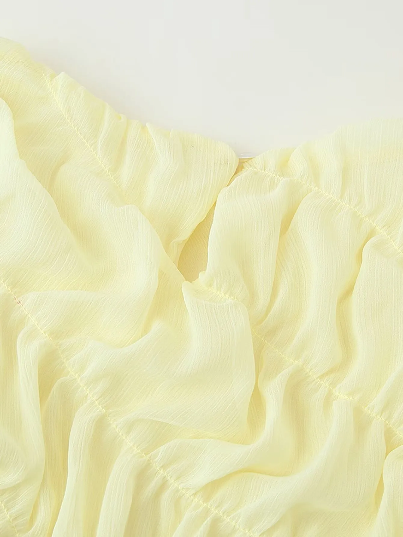 Women's Long Sleeve Bubble Pleated Dress Casual Comfortable Sleeveless Breathable Summer Dress Elegant Romantic Style Polyester Fabric Floor Length Dresses display picture 5