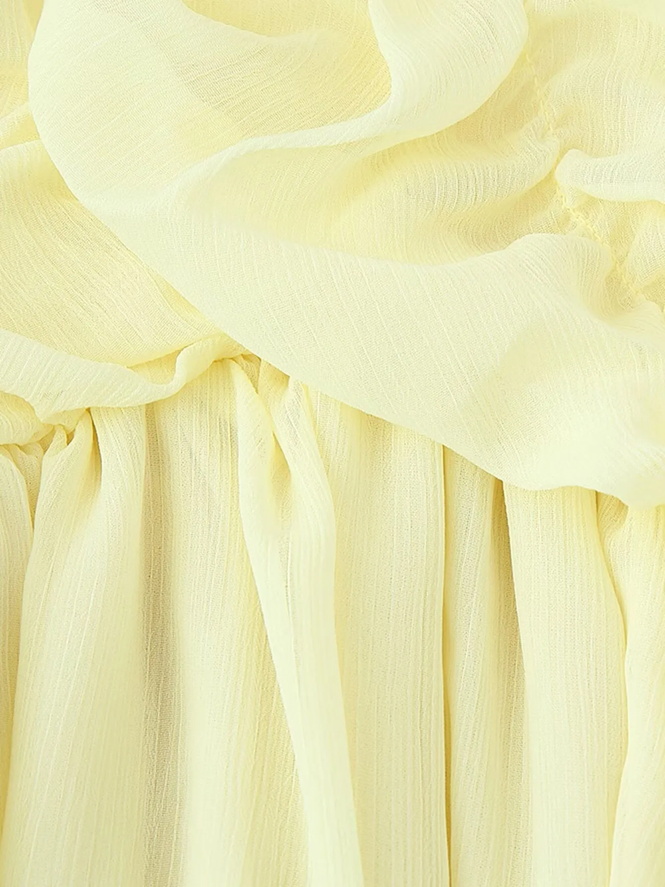 Women's Long Sleeve Bubble Pleated Dress Casual Comfortable Sleeveless Breathable Summer Dress Elegant Romantic Style Polyester Fabric Floor Length Dresses display picture 8