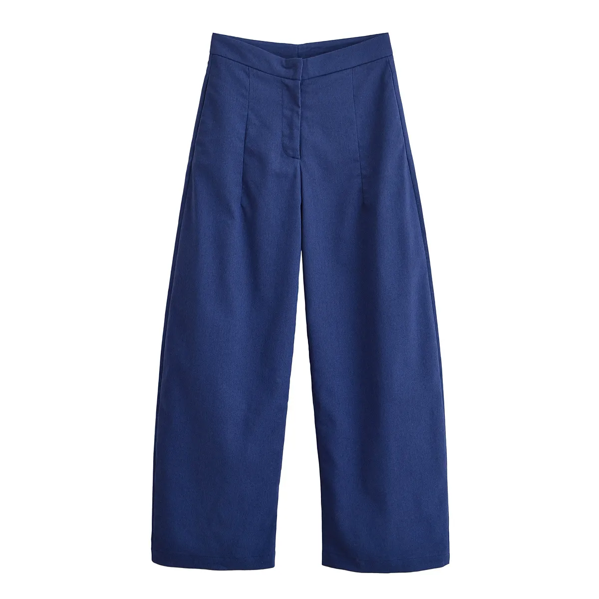 Women's Basic Casual Pants Fashionable Spring Autumn Loose Long Trousers Classic Style Street High Waist Polyester Fabric display picture 1