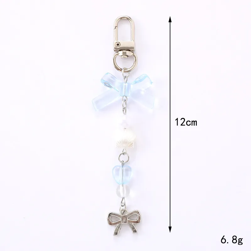 1 Piece Elegant Lady Bow Knot Acrylic Bag Pendant Keychain display picture 2