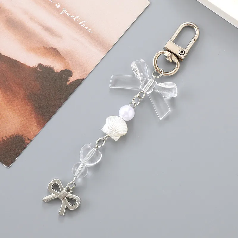 1 Piece Elegant Lady Bow Knot Acrylic Bag Pendant Keychain display picture 5