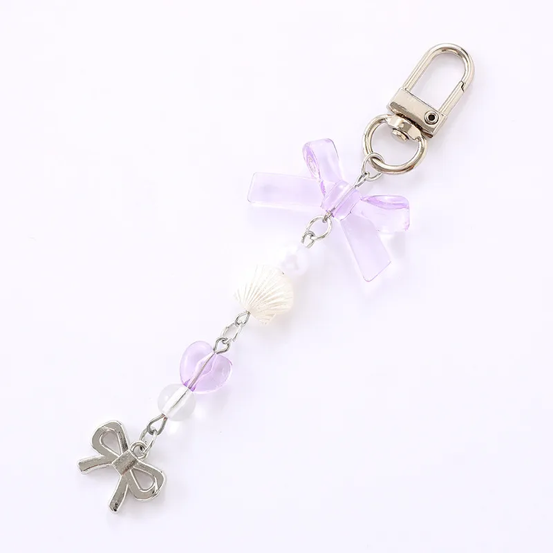 1 Piece Elegant Lady Bow Knot Acrylic Bag Pendant Keychain display picture 6