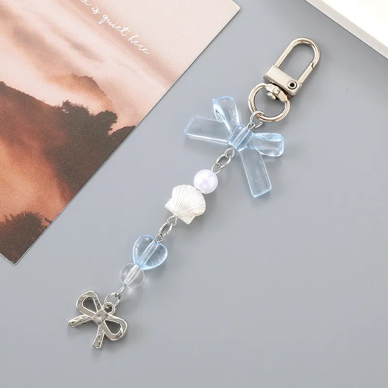1 Piece Elegant Lady Bow Knot Acrylic Bag Pendant Keychain display picture 3