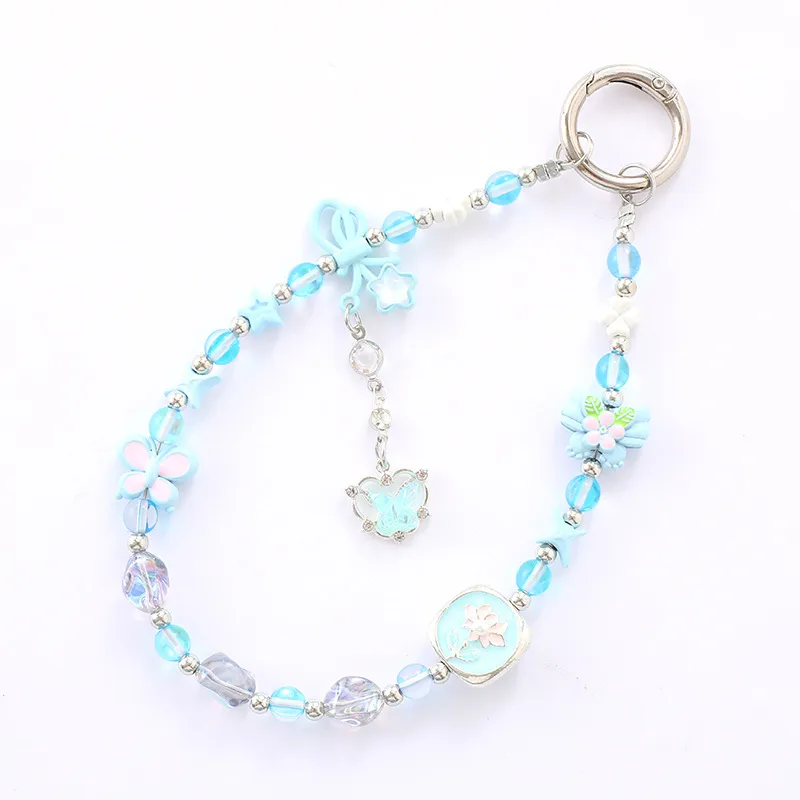 1 Piece Elegant Lady Star Butterfly Beaded Beaded Bag Pendant Mobile Phone Chain Keychain display picture 8