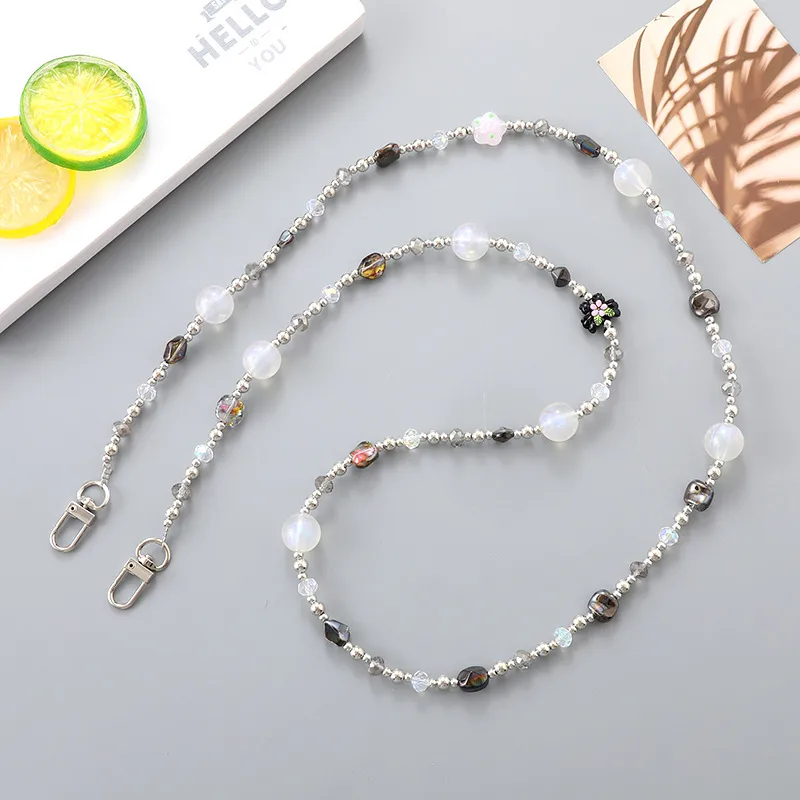 1 Piece Elegant Lady Geometric Beaded Beaded Bag Pendant Mobile Phone Chain Keychain display picture 5