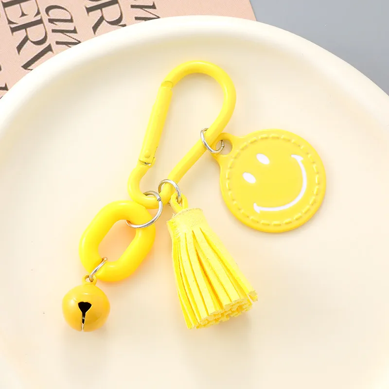 1 Piece Elegant Basic Lady Smiley Face Metal Unisex Bag Pendant Keychain display picture 3
