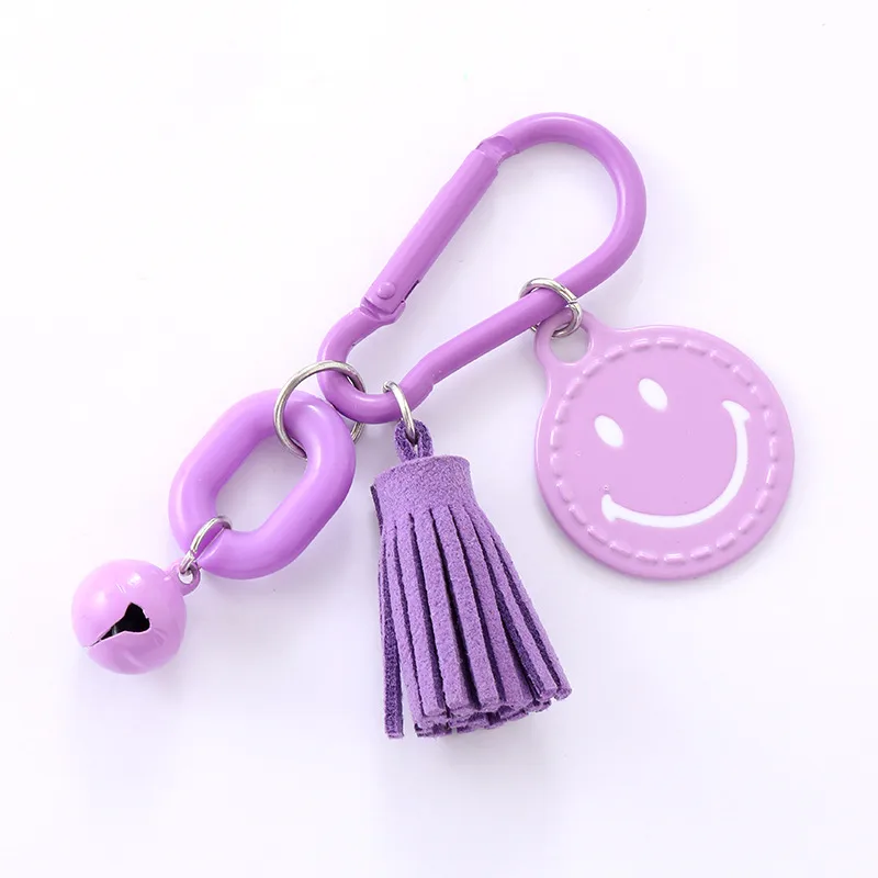 1 Piece Elegant Basic Lady Smiley Face Metal Unisex Bag Pendant Keychain display picture 10