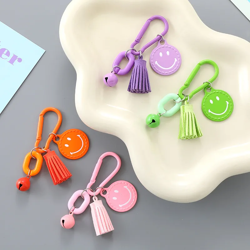 1 Piece Elegant Basic Lady Smiley Face Metal Unisex Bag Pendant Keychain display picture 1