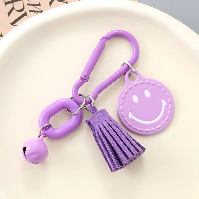 1 Piece Elegant Basic Lady Smiley Face Metal Unisex Bag Pendant Keychain display picture 8