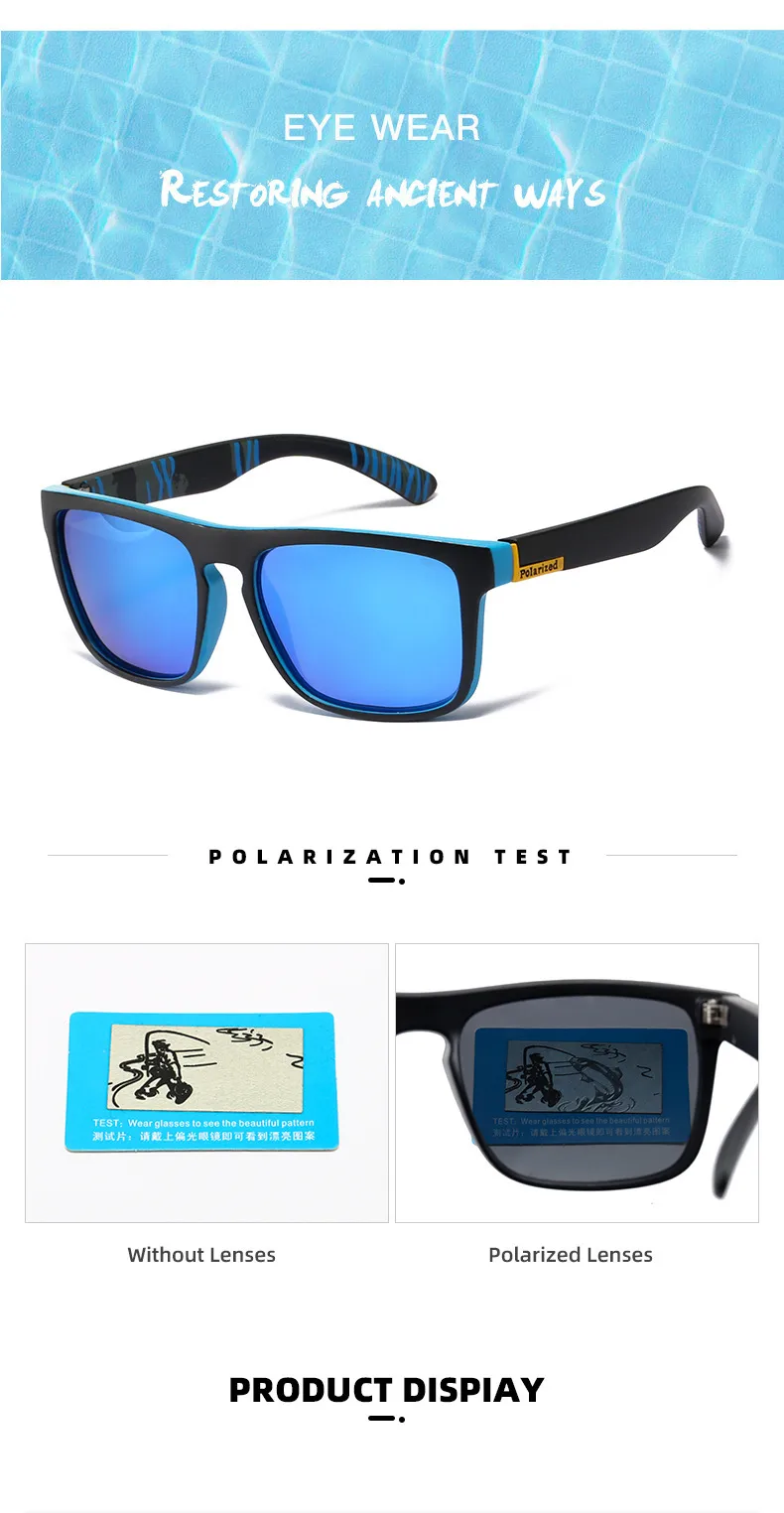 Outdoor Riding Polarized Elastic Paint Sunglasses Men's Retro Sports Sunglasses Men's UV Protection D731 display picture 4