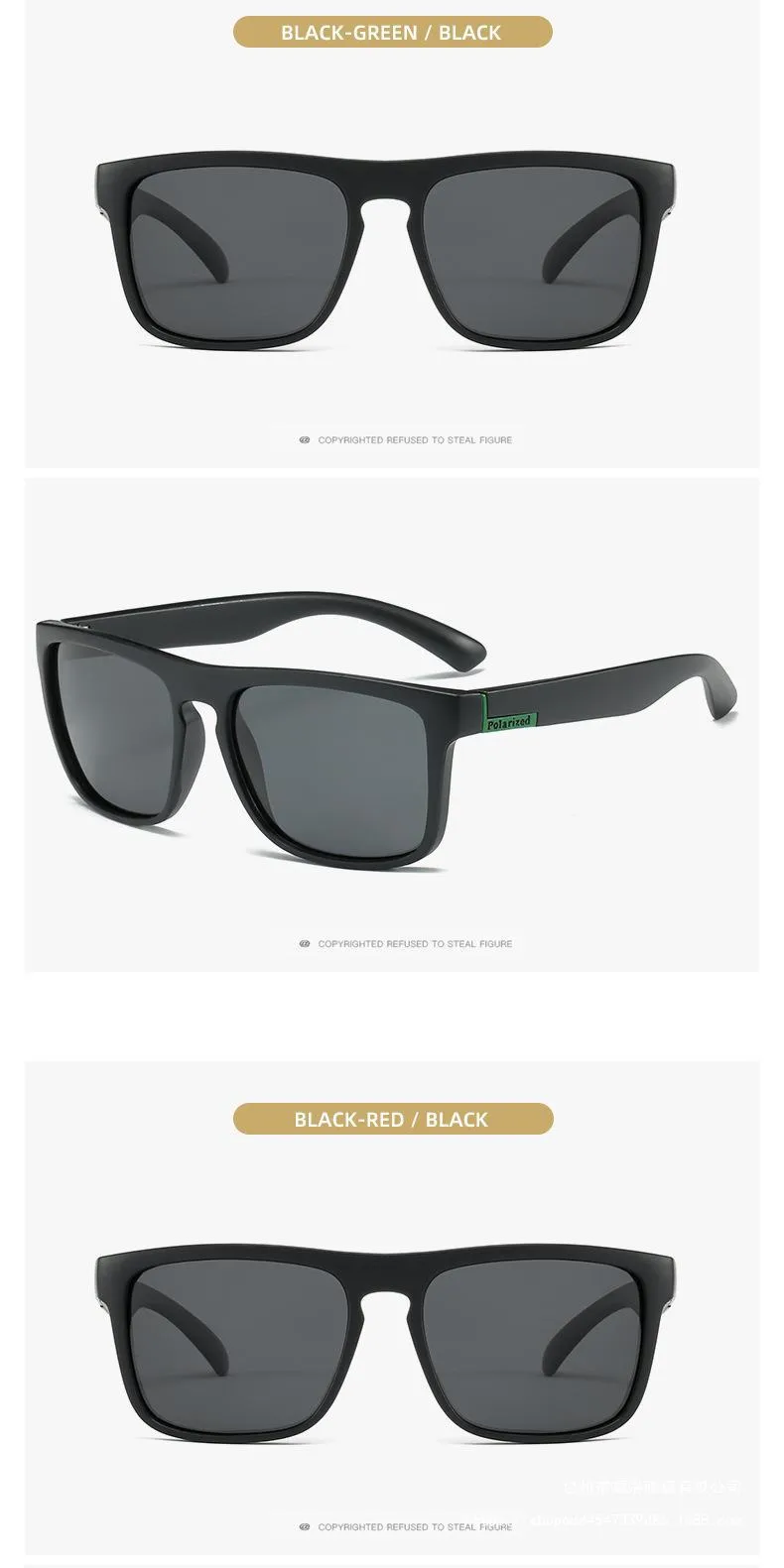 Outdoor Riding Polarized Elastic Paint Sunglasses Men's Retro Sports Sunglasses Men's UV Protection D731 display picture 6