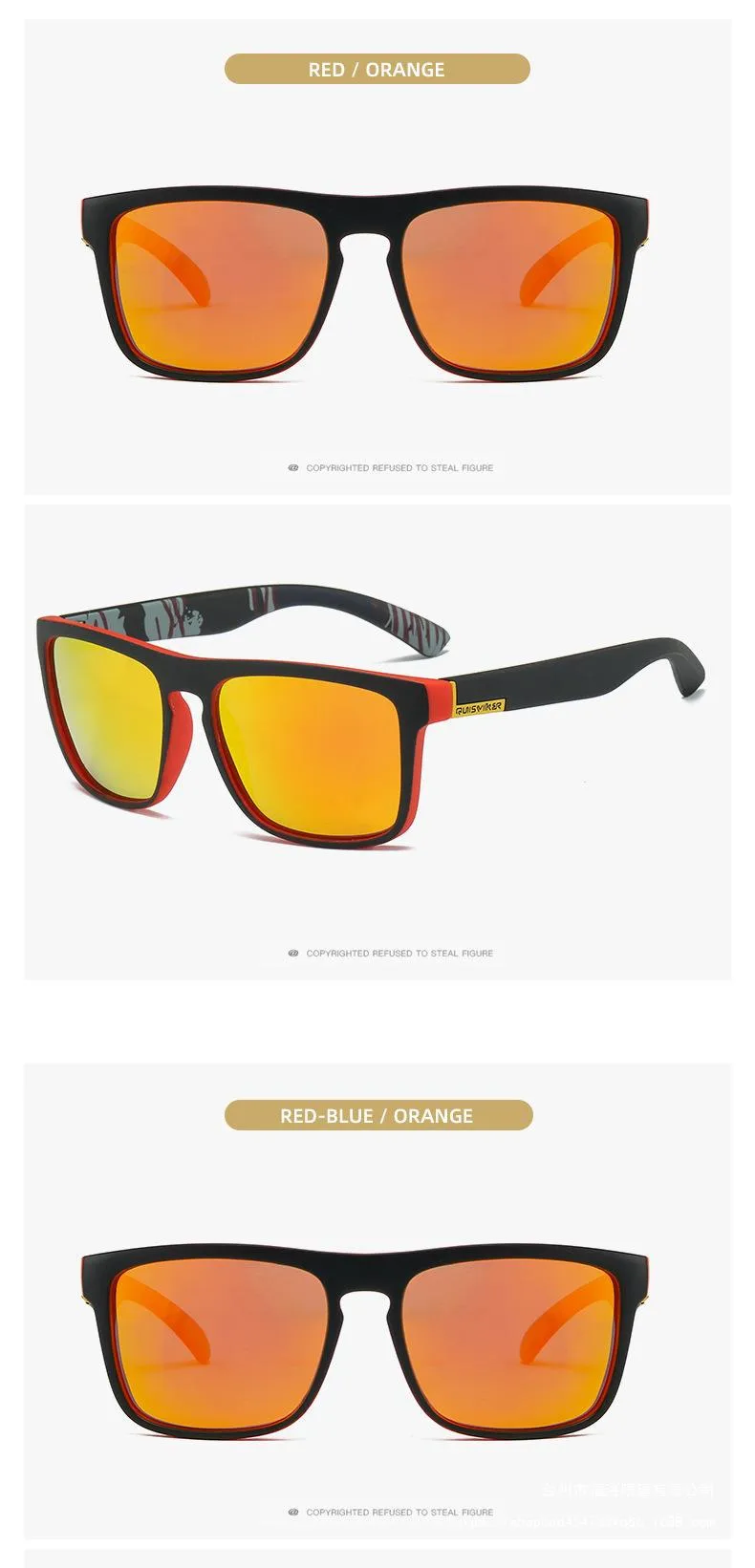 Outdoor Riding Polarized Elastic Paint Sunglasses Men's Retro Sports Sunglasses Men's UV Protection D731 display picture 14