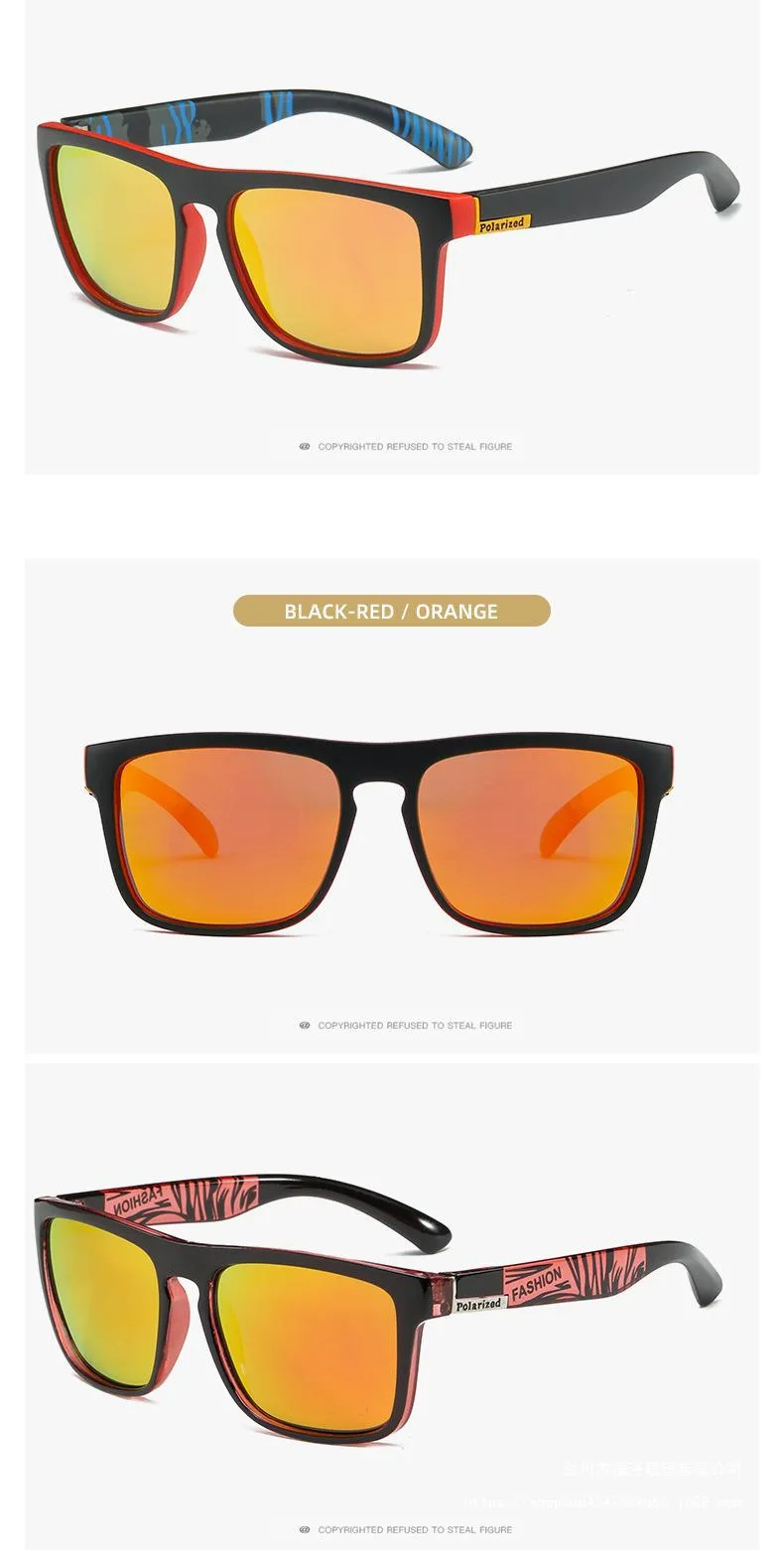 Outdoor Riding Polarized Elastic Paint Sunglasses Men's Retro Sports Sunglasses Men's UV Protection D731 display picture 15