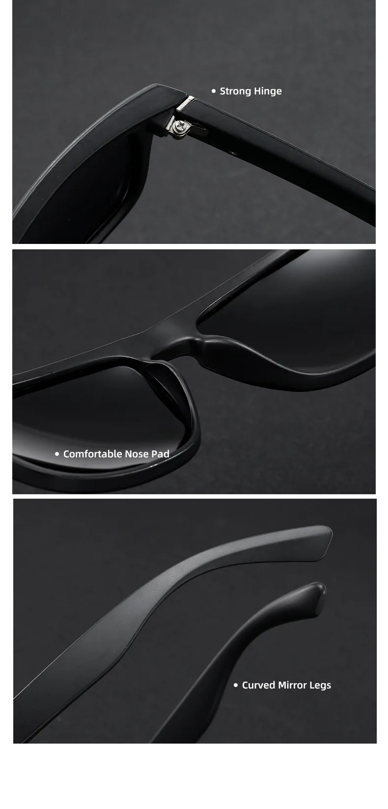 Outdoor Riding Polarized Elastic Paint Sunglasses Men's Retro Sports Sunglasses Men's UV Protection D731 display picture 16