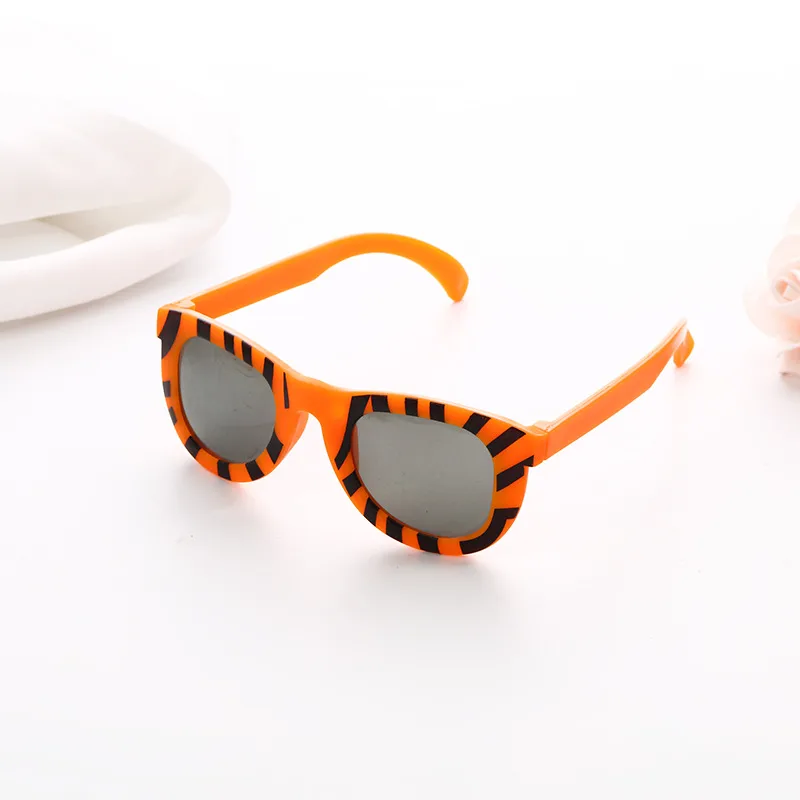 Creative New Style Children's Sunglasses Fashion Sunglasses Multi-color Boys And Girls Baby Animal Zebra Striped Leopard Print Glasses display picture 1