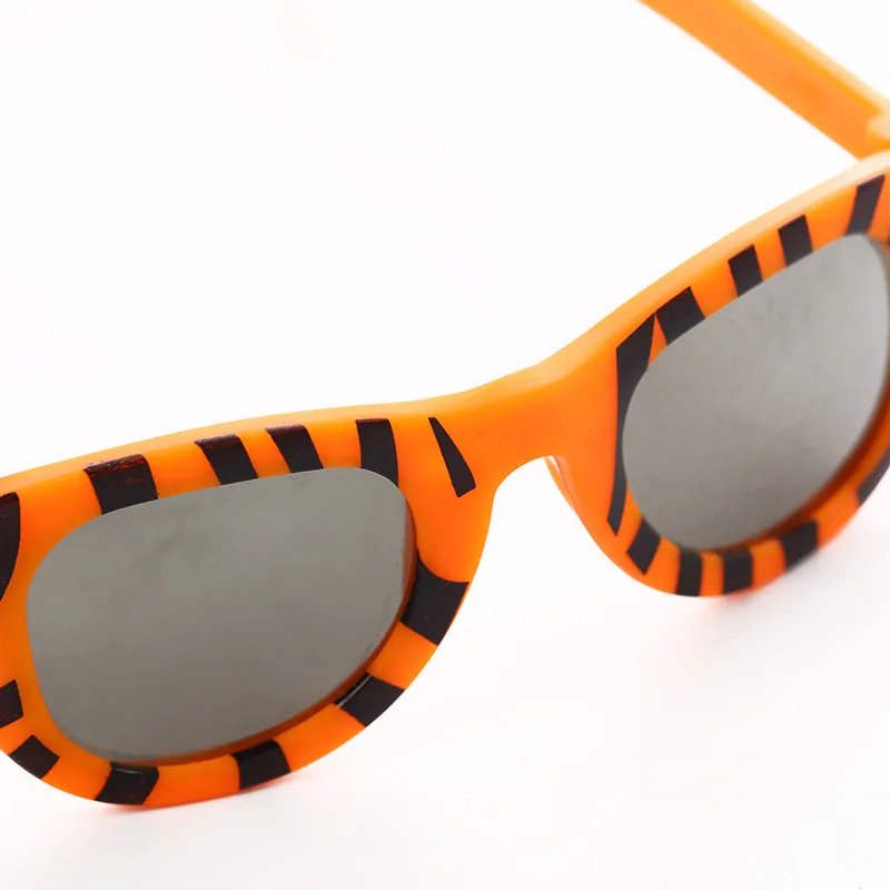 Creative New Style Children's Sunglasses Fashion Sunglasses Multi-color Boys And Girls Baby Animal Zebra Striped Leopard Print Glasses display picture 3
