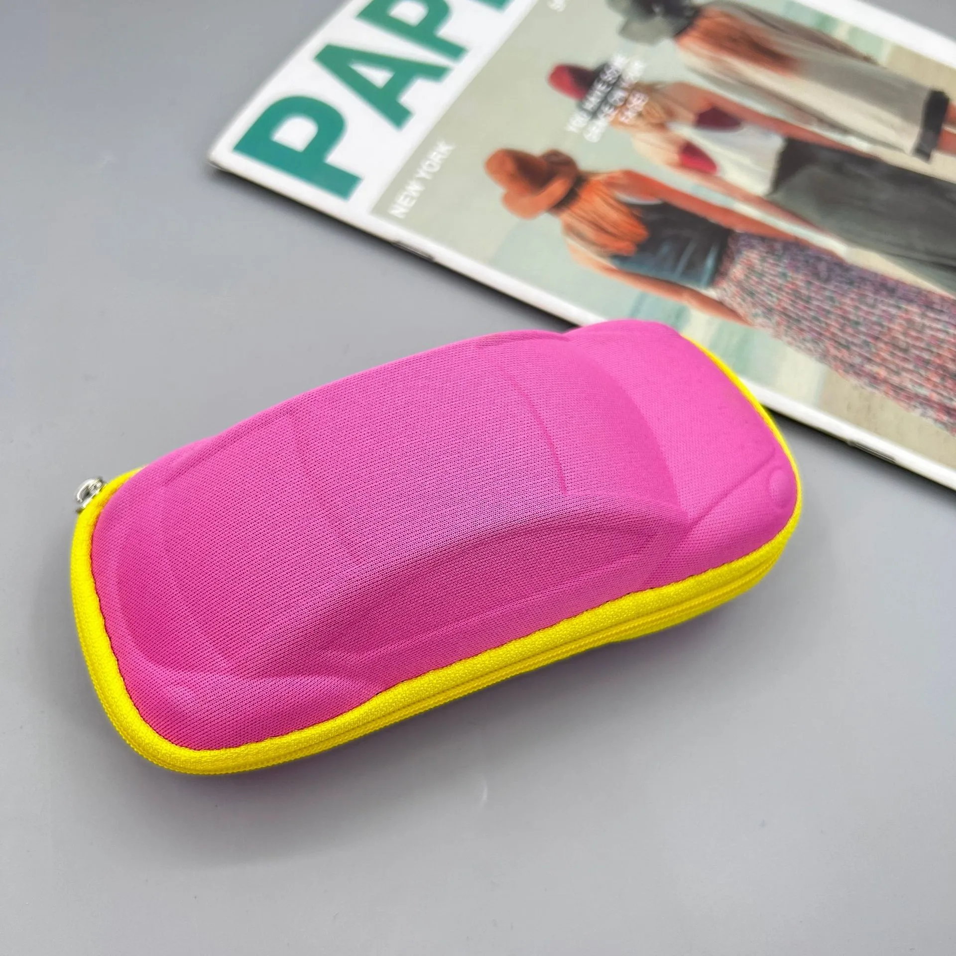 Cute Cartoon Car Children Sunglasses Sunglasses Glasses Box Portable Stationery Storage Box Color Zipper Box display picture 10