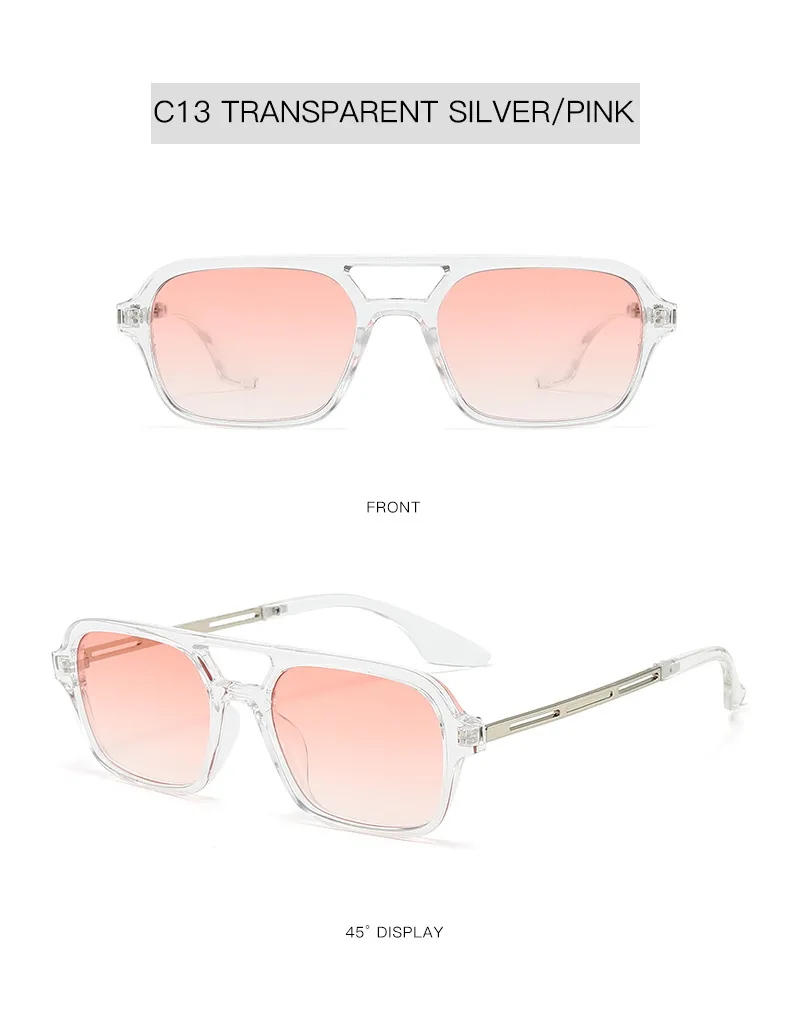 New  Double Beam Aviator Sunglasses Women's Online Red Sunglasses Travel Fashion Wear Men's New Sunglasses display picture 18