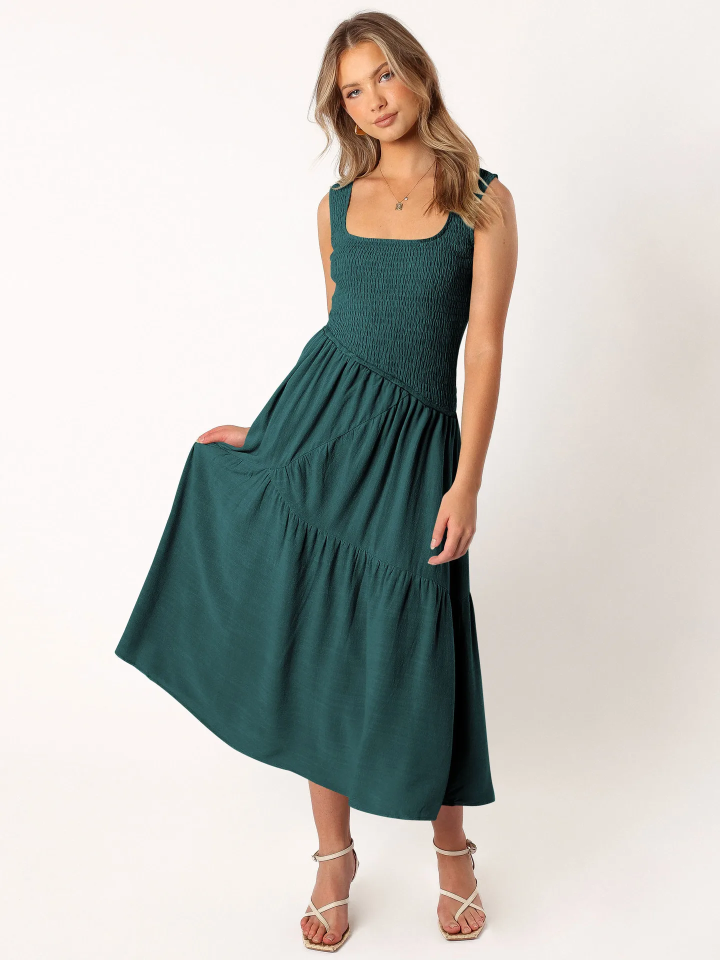 Elegant Women's Clothing  New Sexy Backless U-neck Sleeveless French Dress Holiday Dress High Sense display picture 2