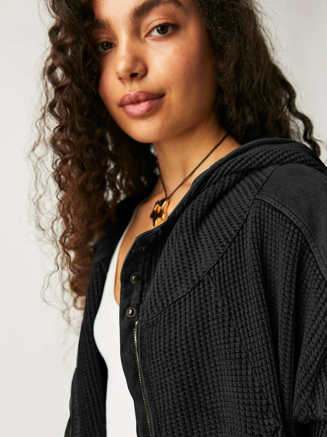 Explosions Sweater Zipper Button Long Sleeve Loose Casual Top Autumn And Winter Fashion Brand All-match Hoodie display picture 7