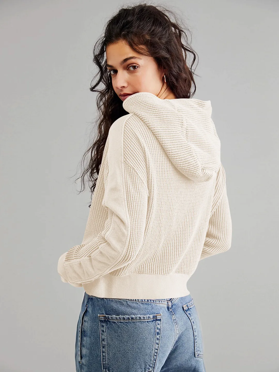 Explosions Sweater Zipper Button Long Sleeve Loose Casual Top Autumn And Winter Fashion Brand All-match Hoodie display picture 20