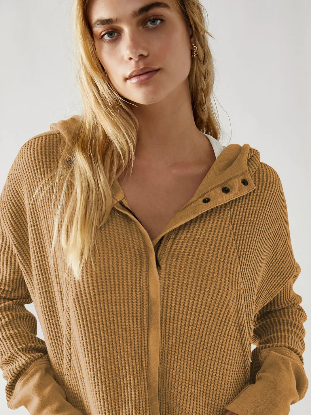 Explosions Sweater Zipper Button Long Sleeve Loose Casual Top Autumn And Winter Fashion Brand All-match Hoodie display picture 30