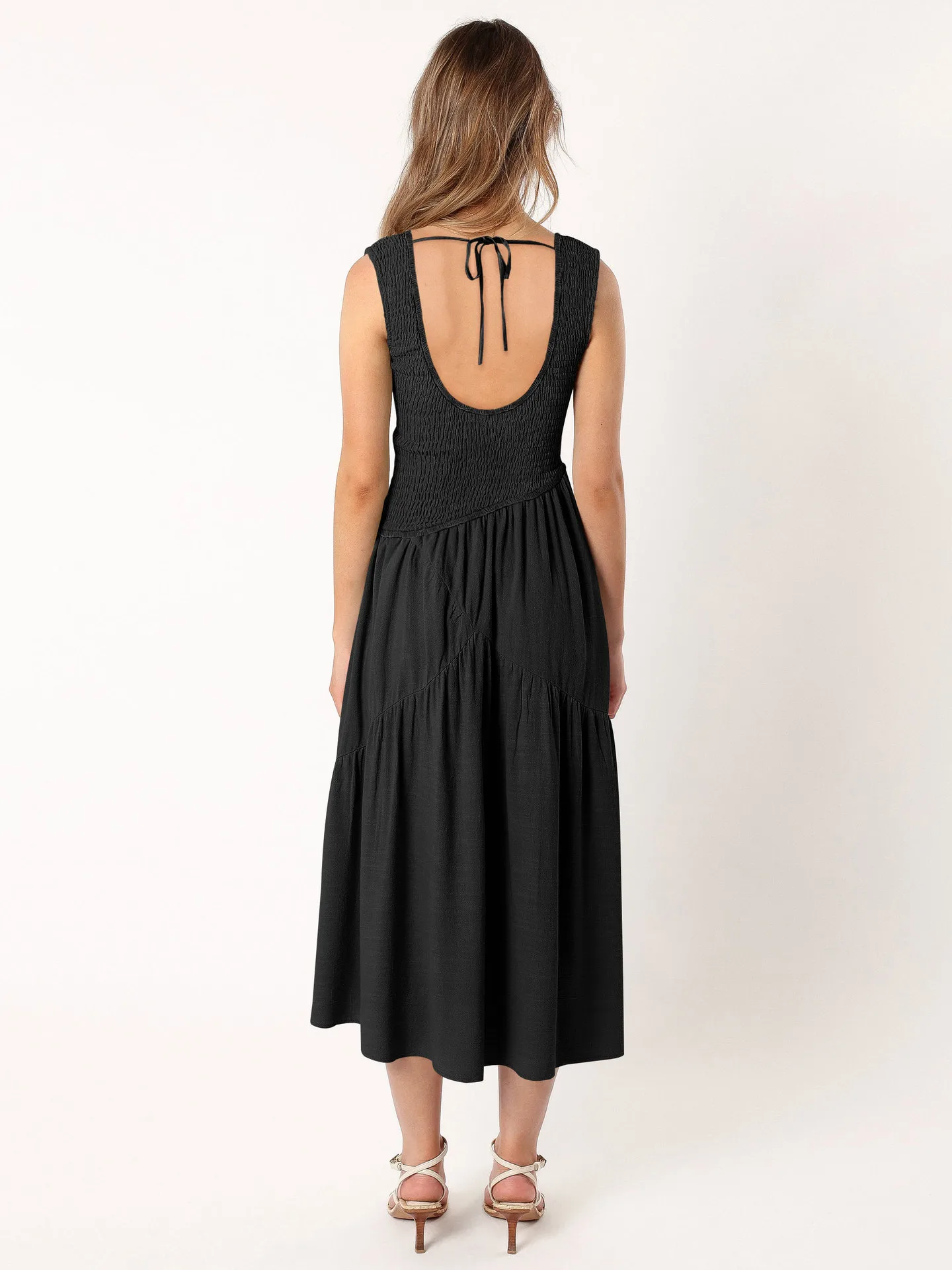 Elegant Women's Clothing  New Sexy Backless U-neck Sleeveless French Dress Holiday Dress High Sense display picture 25