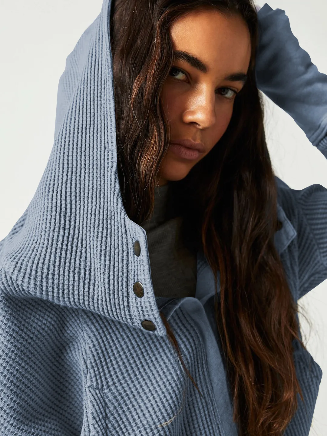 Explosions Sweater Zipper Button Long Sleeve Loose Casual Top Autumn And Winter Fashion Brand All-match Hoodie display picture 42