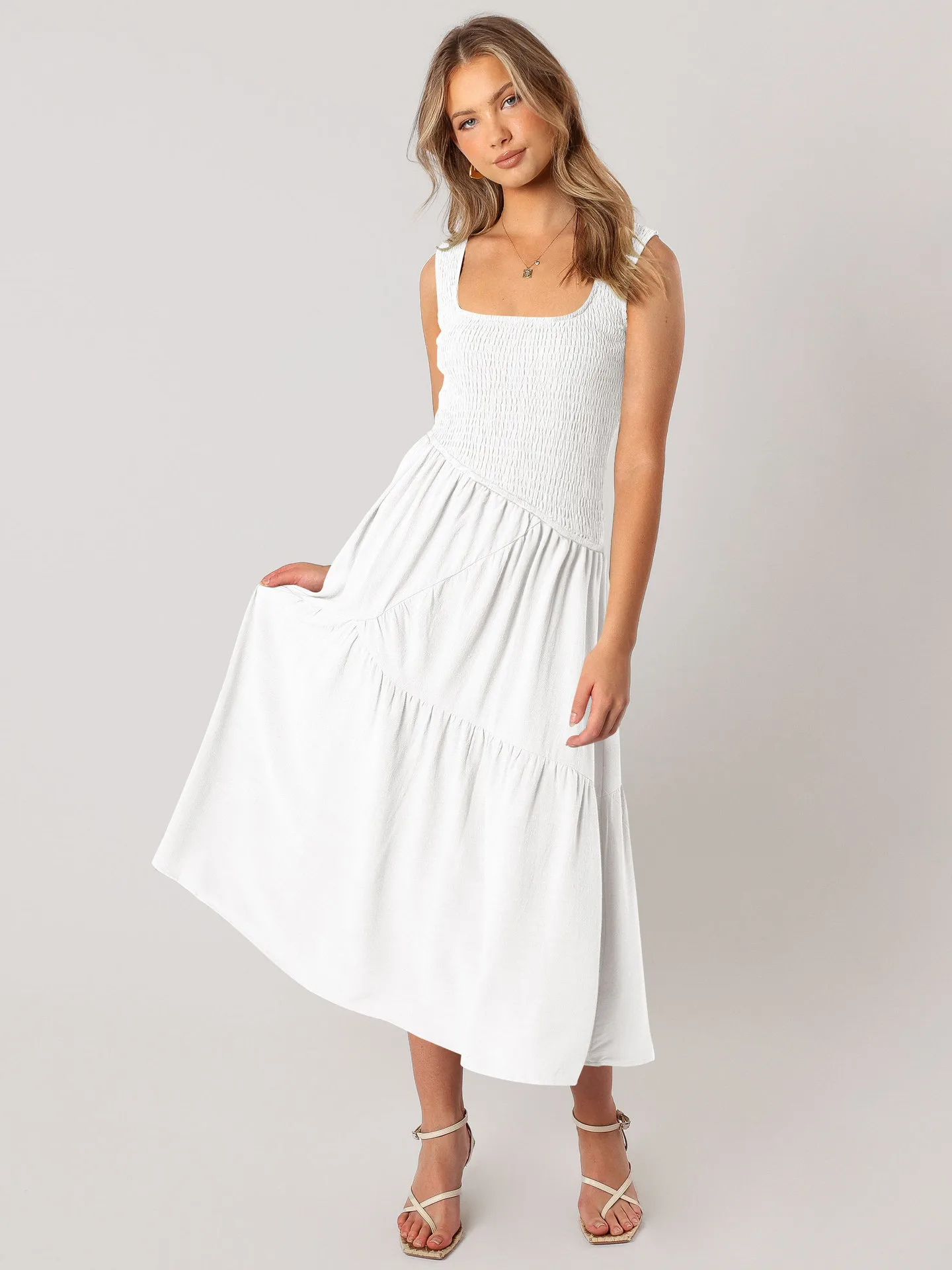 Elegant Women's Clothing  New Sexy Backless U-neck Sleeveless French Dress Holiday Dress High Sense display picture 36