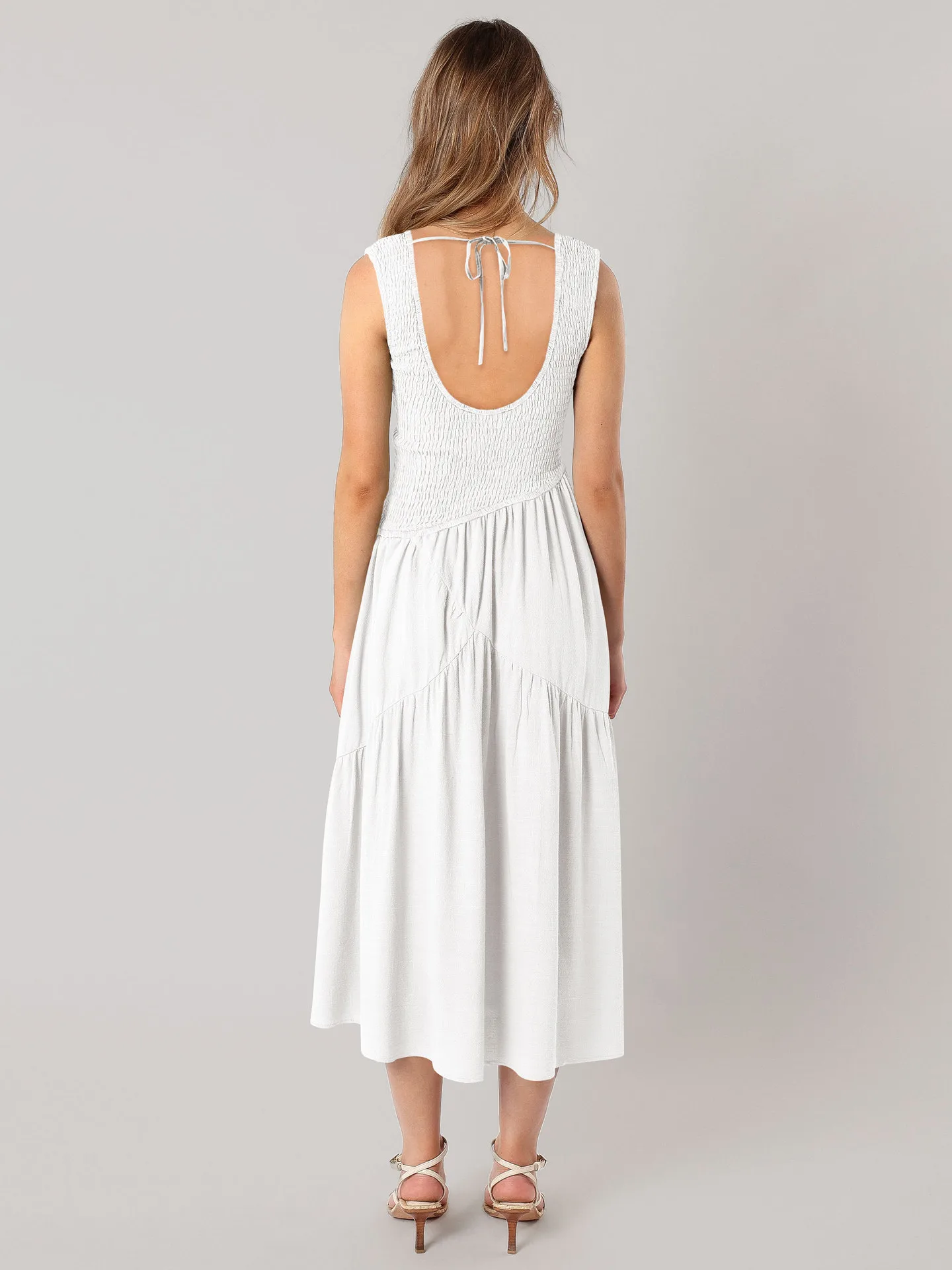 Elegant Women's Clothing  New Sexy Backless U-neck Sleeveless French Dress Holiday Dress High Sense display picture 37
