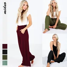 New Sports Yoga Pants High Waist Pocket Bloomers Summer  Explosion Wide Leg Casual Pants For Women display picture 2