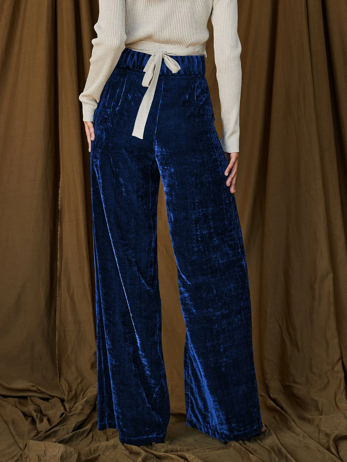 Fashion Women's New All-match Slim-fit Straight Trousers High-end Windproof And Dummy Casual Pants Winter display picture 10