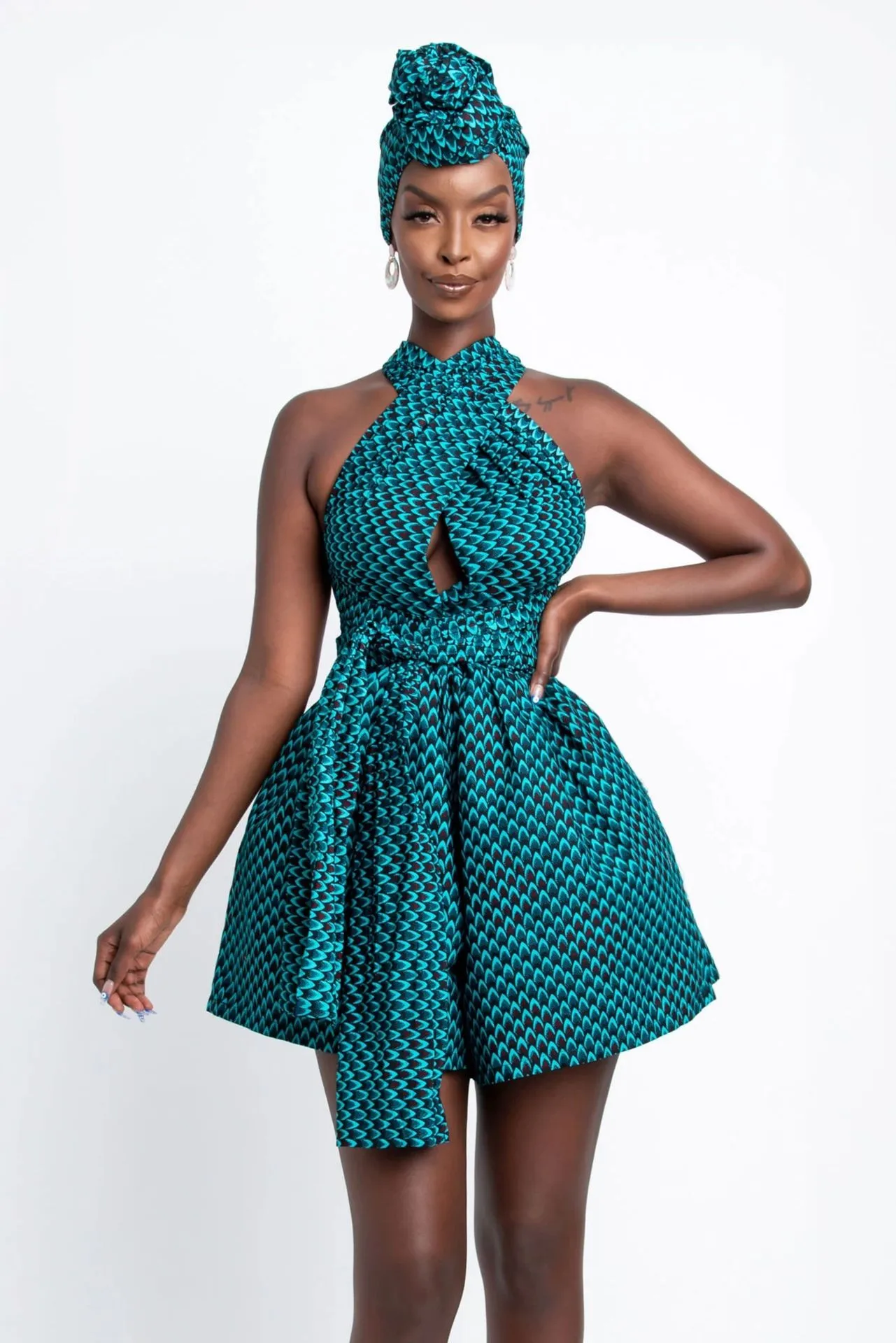African Style Digital Printed DIY Multi-Wearing Siaman Shorts Indonesian Fashion Casual Loose Skirt Pants New Product display picture 3
