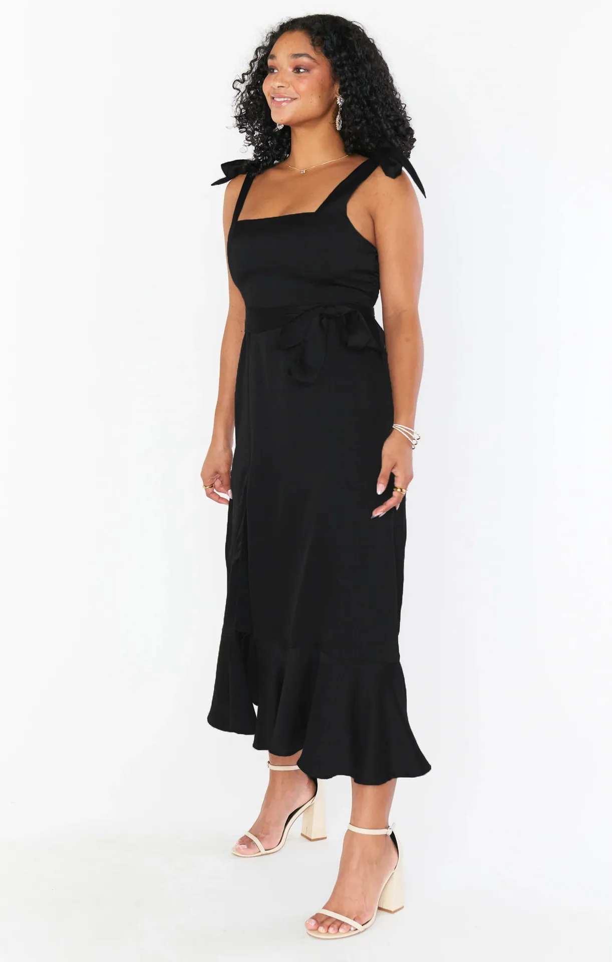 Summer New Fashion Women's Tape Strap Elegant French Style Elegant Dress Split Ruffled Skirt display picture 2