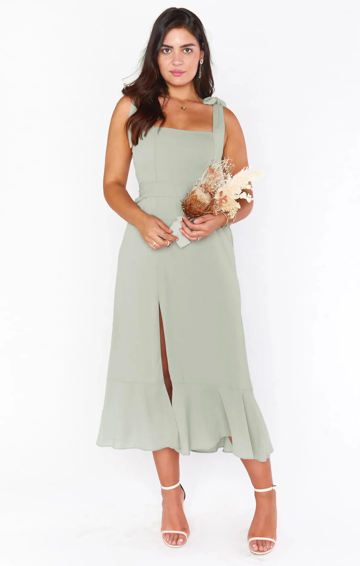 Summer New Fashion Women's Tape Strap Elegant French Style Elegant Dress Split Ruffled Skirt display picture 10
