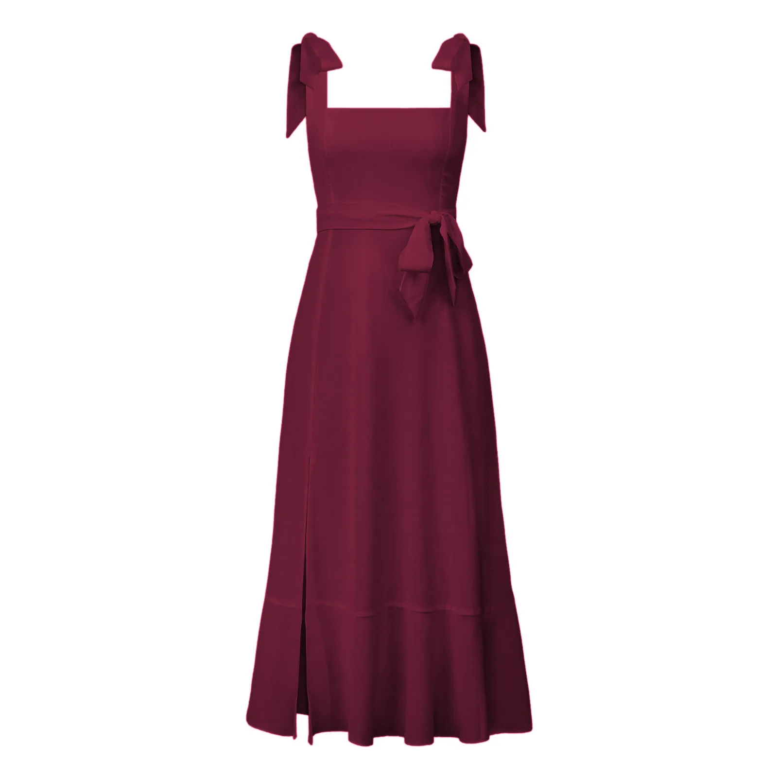 Summer New Fashion Women's Tape Strap Elegant French Style Elegant Dress Split Ruffled Skirt display picture 13