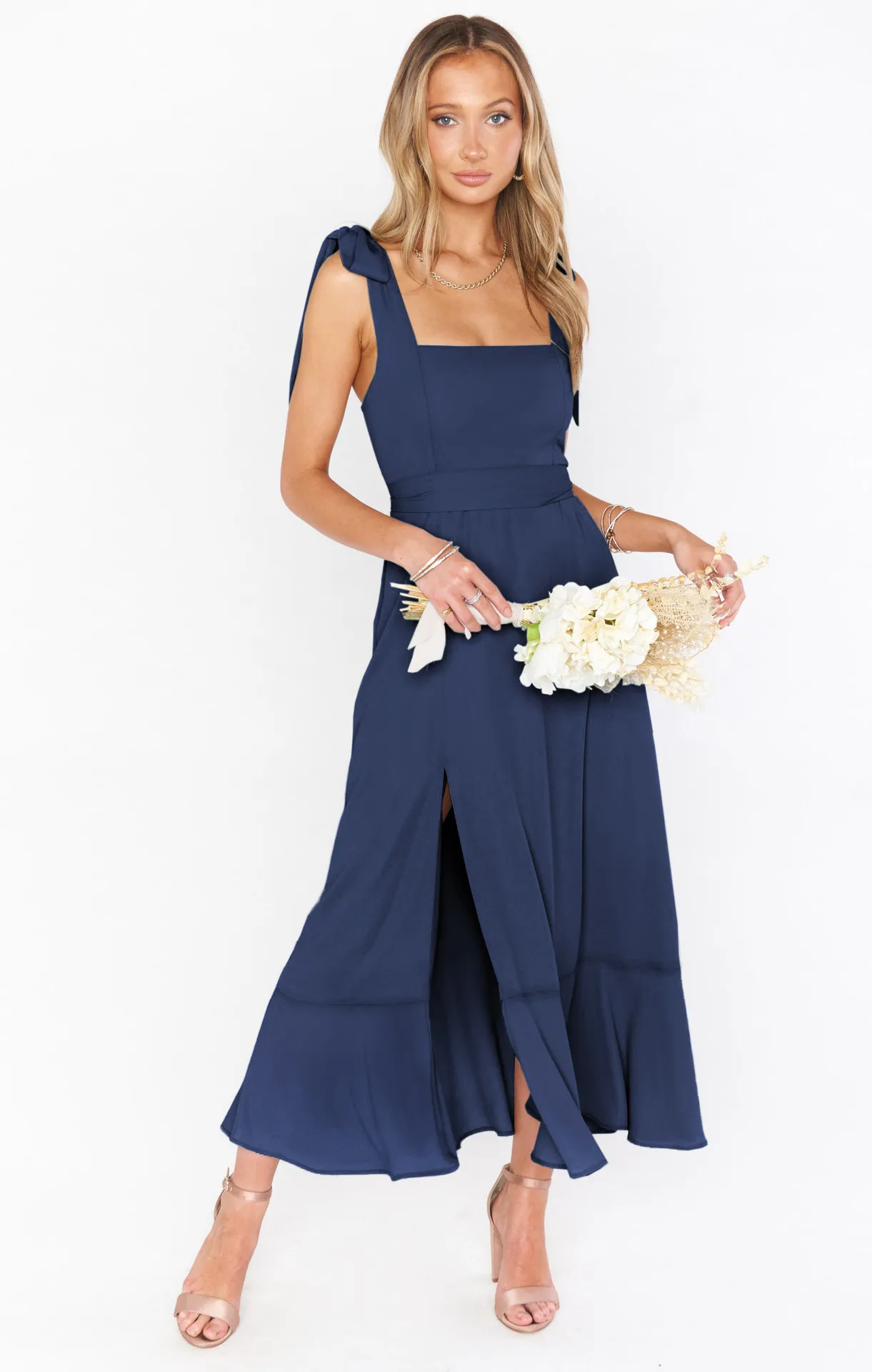 Summer New Fashion Women's Tape Strap Elegant French Style Elegant Dress Split Ruffled Skirt display picture 16