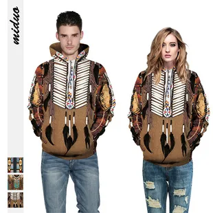 Explosions Halloween Blood Drops Digital Printing Hooded Sweater  Large Size Couple Jacket Hooded display picture 3