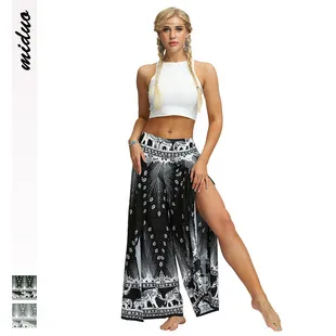 Factory Direct Sales Plain Fashion  Summer New Women's Clothing Fashion Casual Pleated Wide Leg Trousers Loose Pants display picture 5