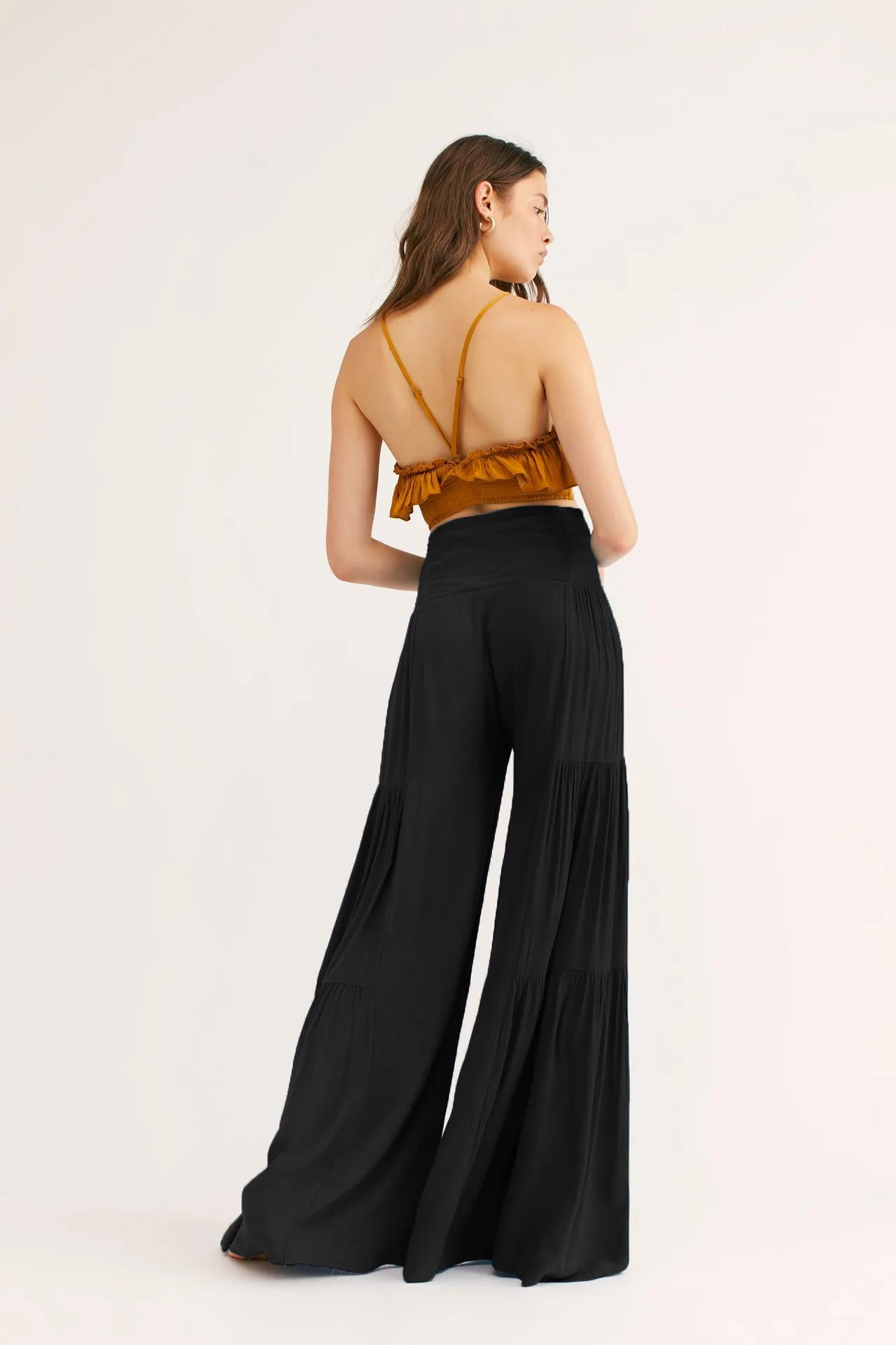 Factory Direct Sales Plain Fashion  Summer New Women's Clothing Fashion Casual Pleated Wide Leg Trousers Loose Pants display picture 13