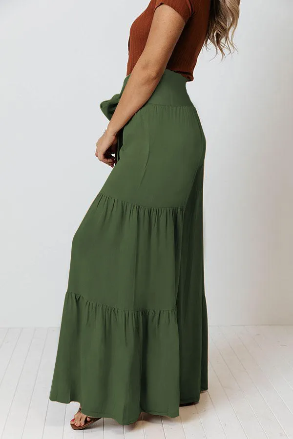 Factory Direct Sales Plain Fashion  Summer New Women's Clothing Fashion Casual Pleated Wide Leg Trousers Loose Pants display picture 15