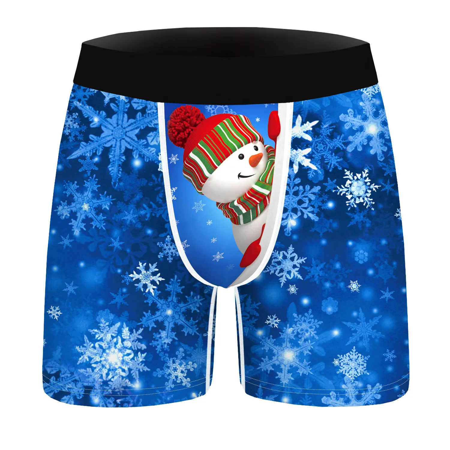 A Generation Of Bow Tie Christmas Digital Printing Men's Stretch Comfortable Breathable Underwear Gift Popular Boxers display picture 12